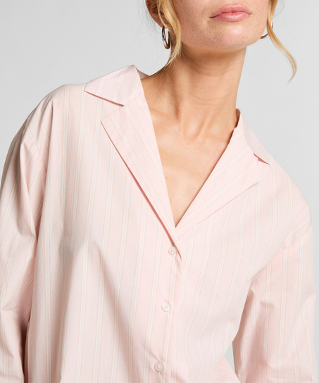 Top de pyjama Coton Poplin, Rose