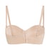 Soutien-gorge push-up sans bretelles à armatures préformé Smooth, Beige