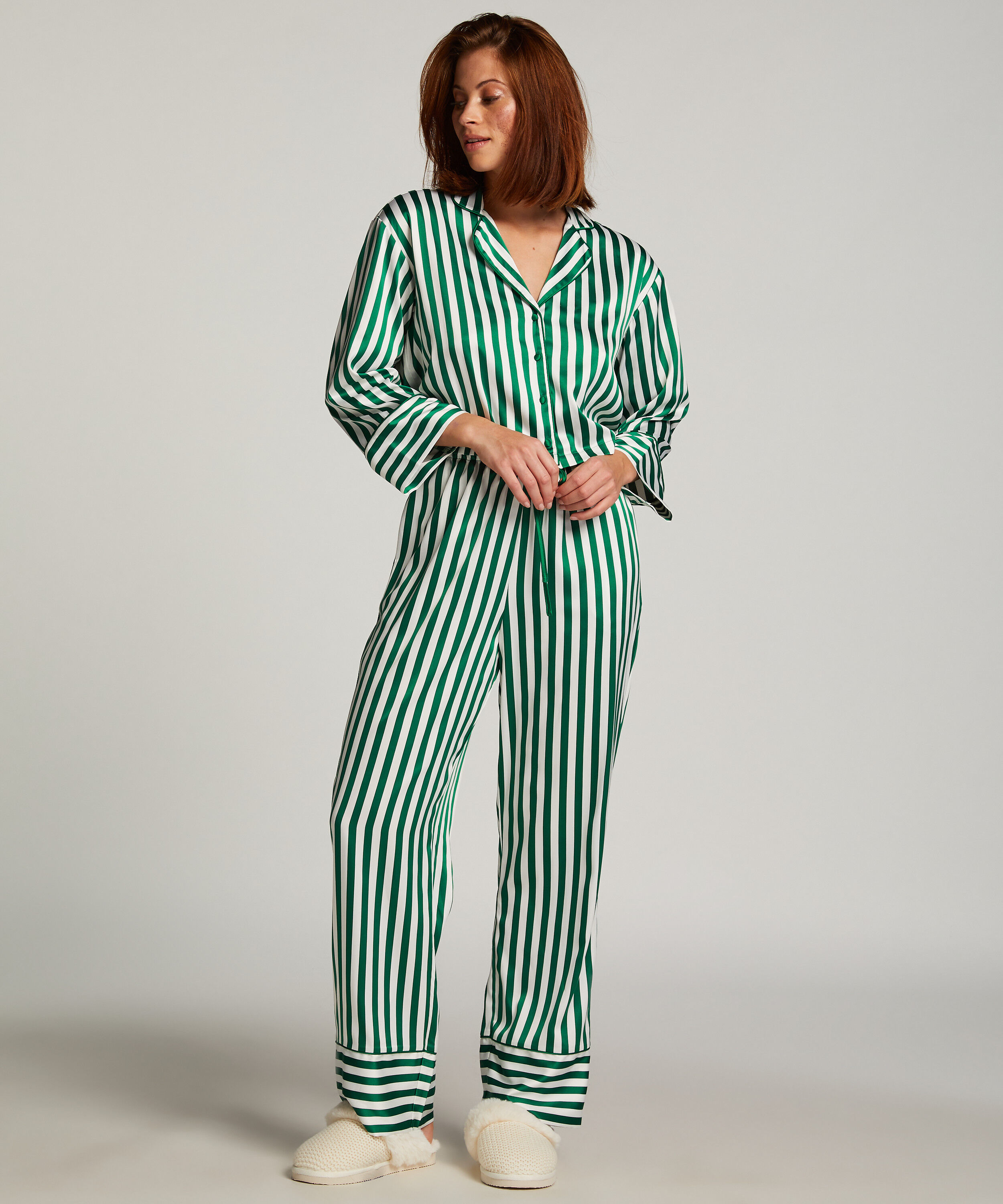 Pantalon Satin, Vert Pantalon Satin, Vert