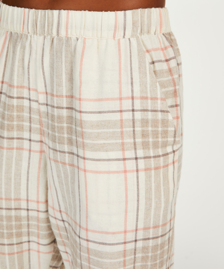 Tall Pantalon de pyjama Twill Check, Gris