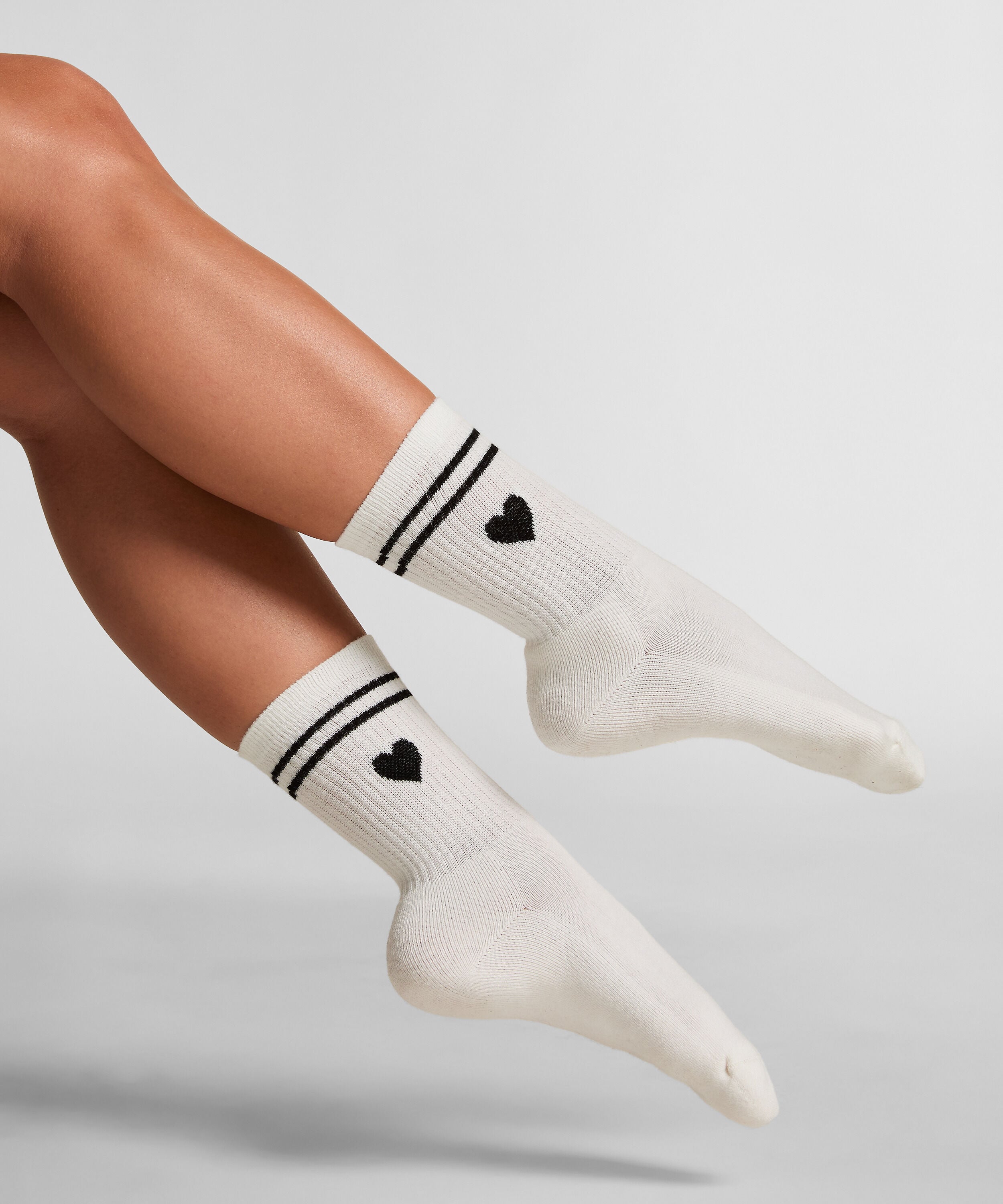 Chaussettes courtes en coton, Blanc Chaussettes courtes en coton, Blanc