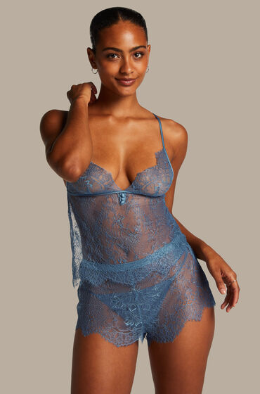 Hunkemöller Shorts Lace Delphine Bleu