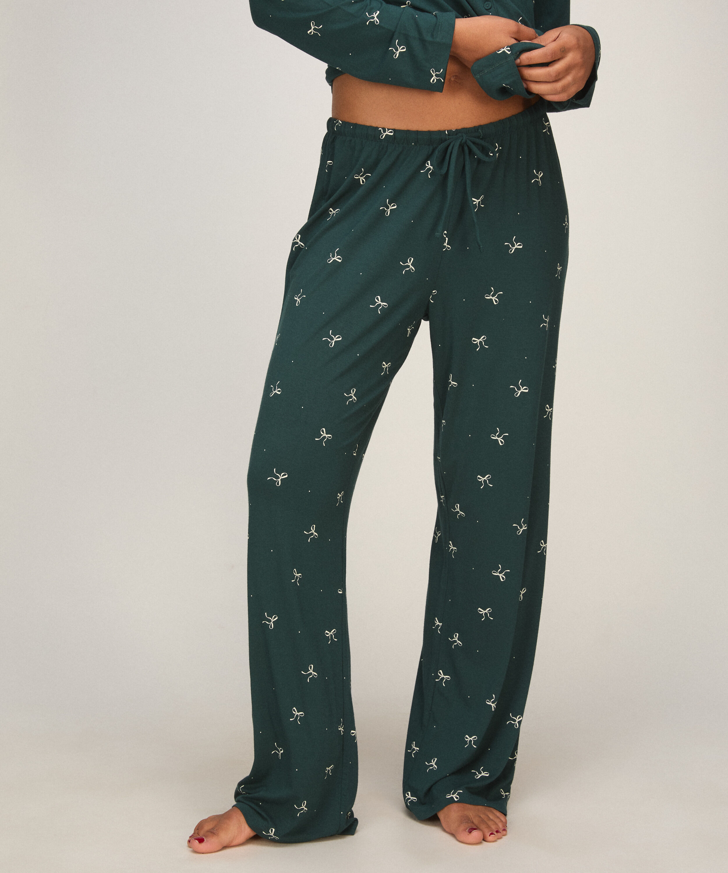 Pantalon Jersey Essential, Vert Pantalon Jersey Essential, Vert