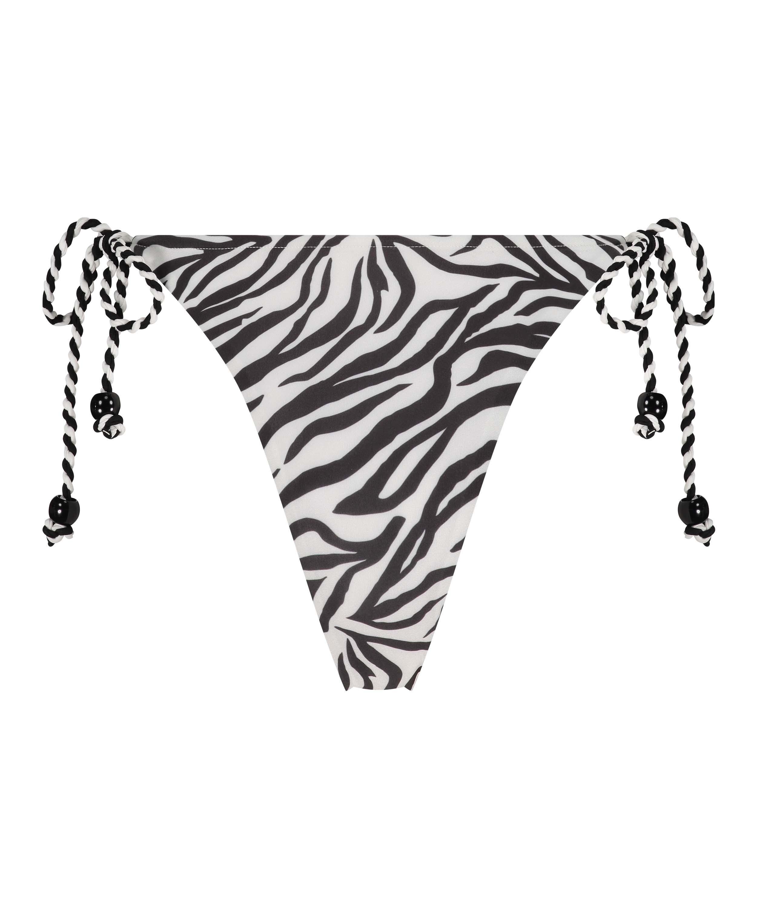 Slip de Bikini Échancrés Doha, Blanc, main