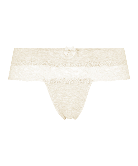 Boxer string Coton, Beige