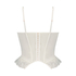 Bustier Steph, Blanc