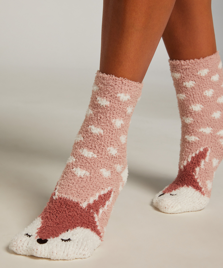Chaussettes cosy, Rose