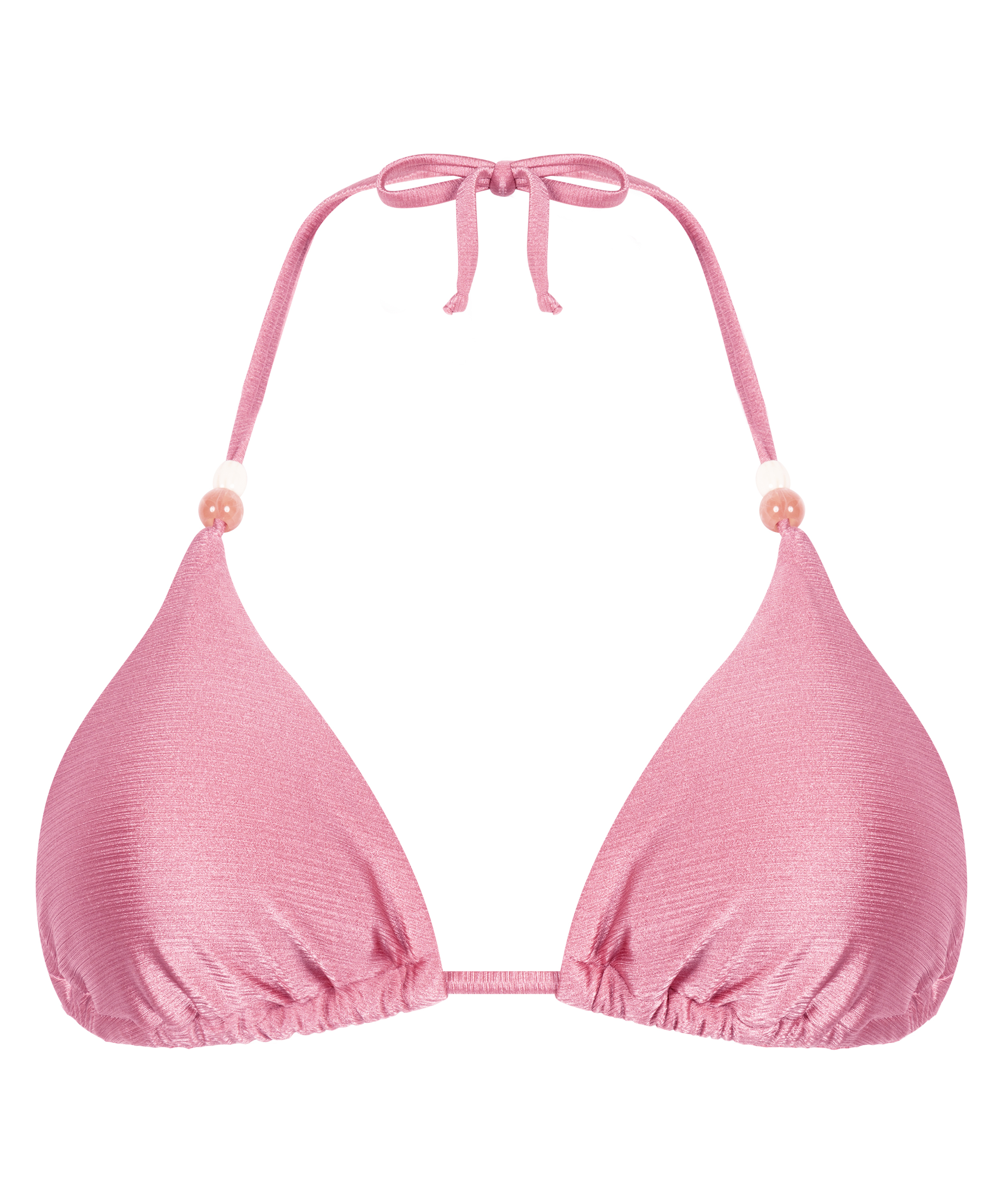 Haut de bikini triangle Kallua, Rose, main