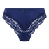 Slip brésilien Lace & Shine, Bleu