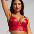 Soutien-gorge à armatures préformé push-up Manu, Rouge