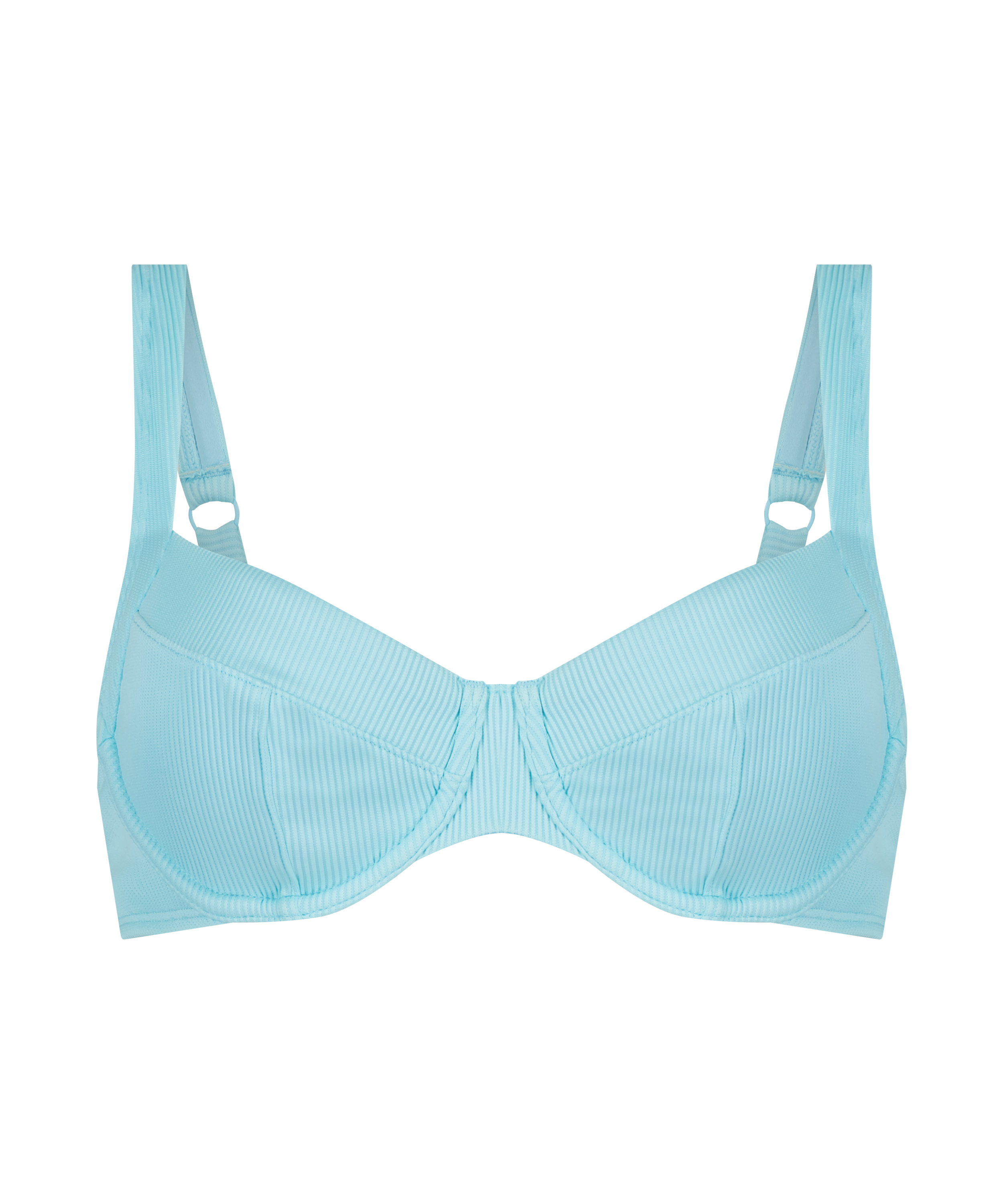 Haut de bikini à armatures non préformé Texture, Noir, main