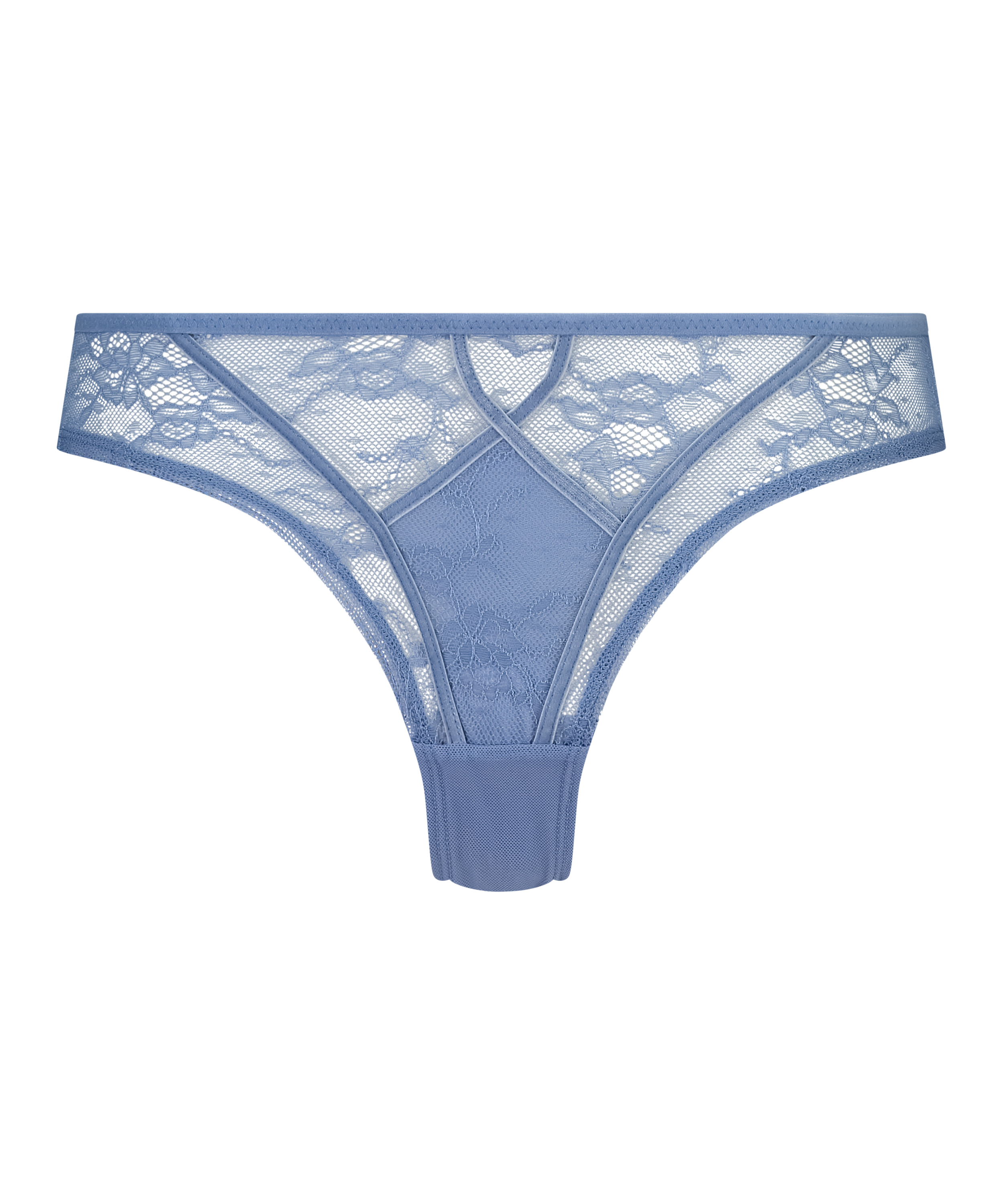 Slip brésilien Molly, Bleu, main