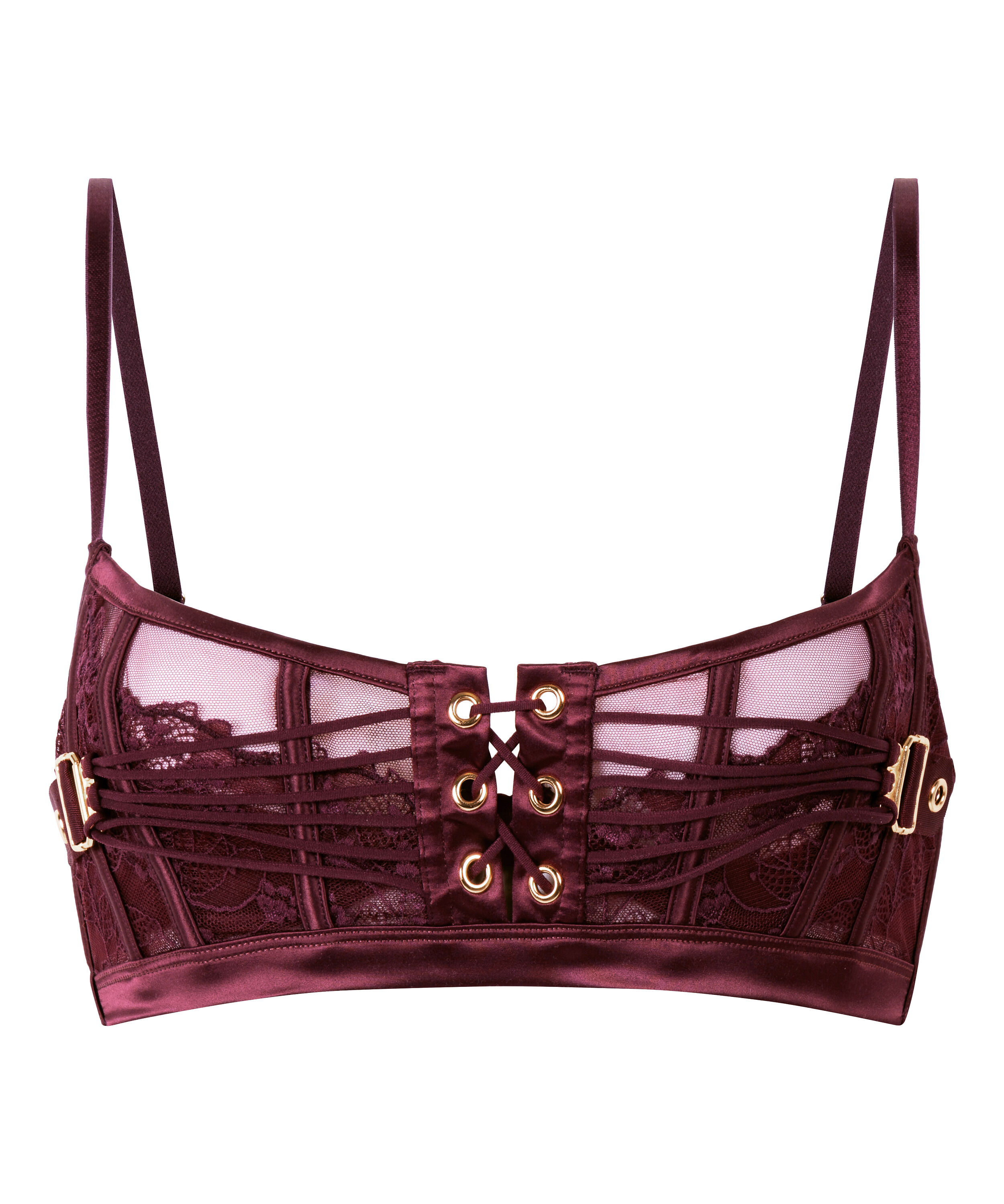 Soutien-gorge non rembourr&eacute; longline Avela, Rouge