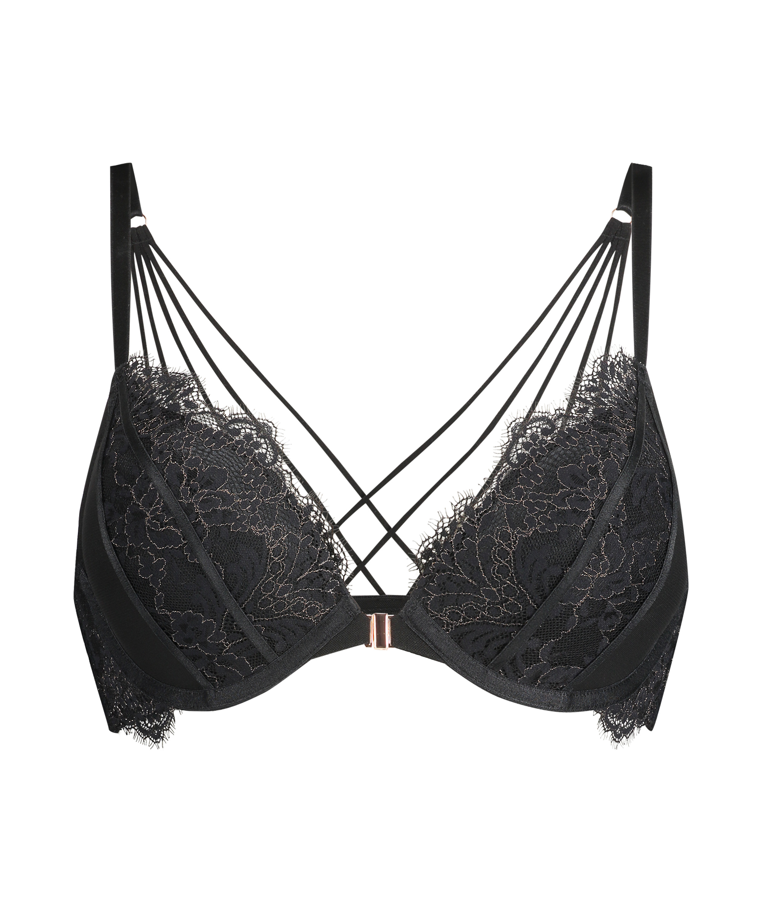 Soutien-gorge push-up à armatures préformé Arabella, Noir, main