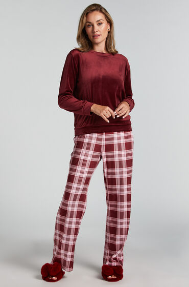 Hunkemöller Ensemble pyjama Velours Violet