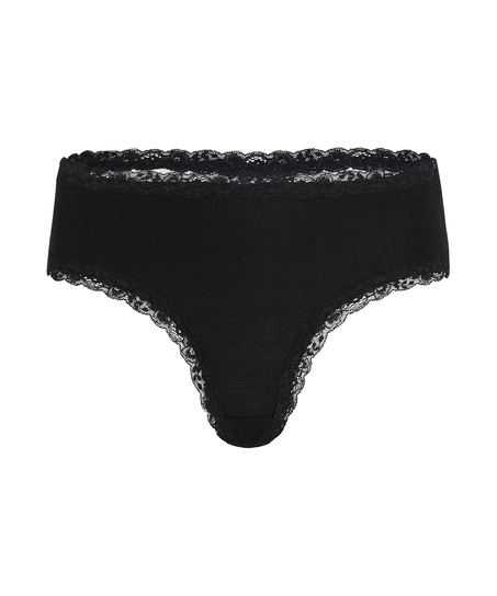Culotte br&eacute;silienne V-Shape Alex, Noir