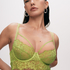 Soutien-gorge à armatures préformé longline Isabella, Vert