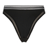 Slip brésilien échancré Mina, Noir