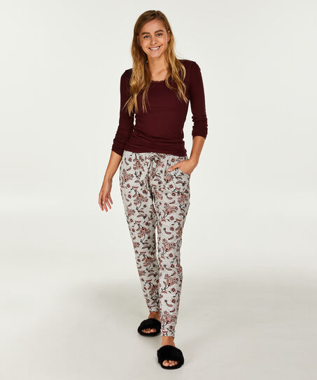 Pantalon de pyjama Loose fit, Gris
