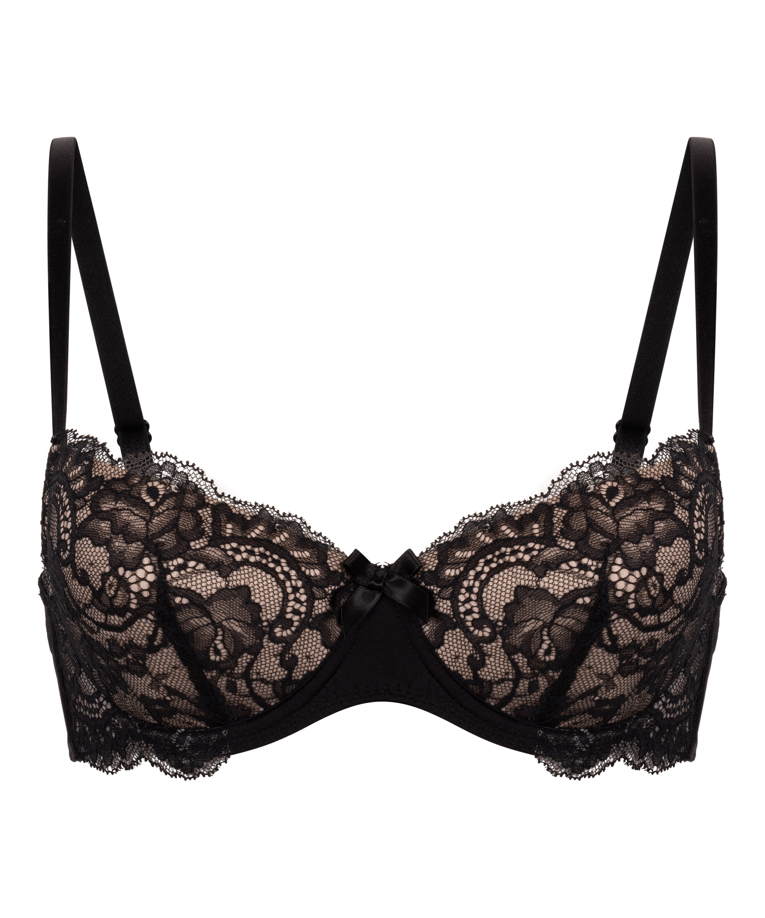Soutien-gorge à armatures préformé Teddy, Noir, main