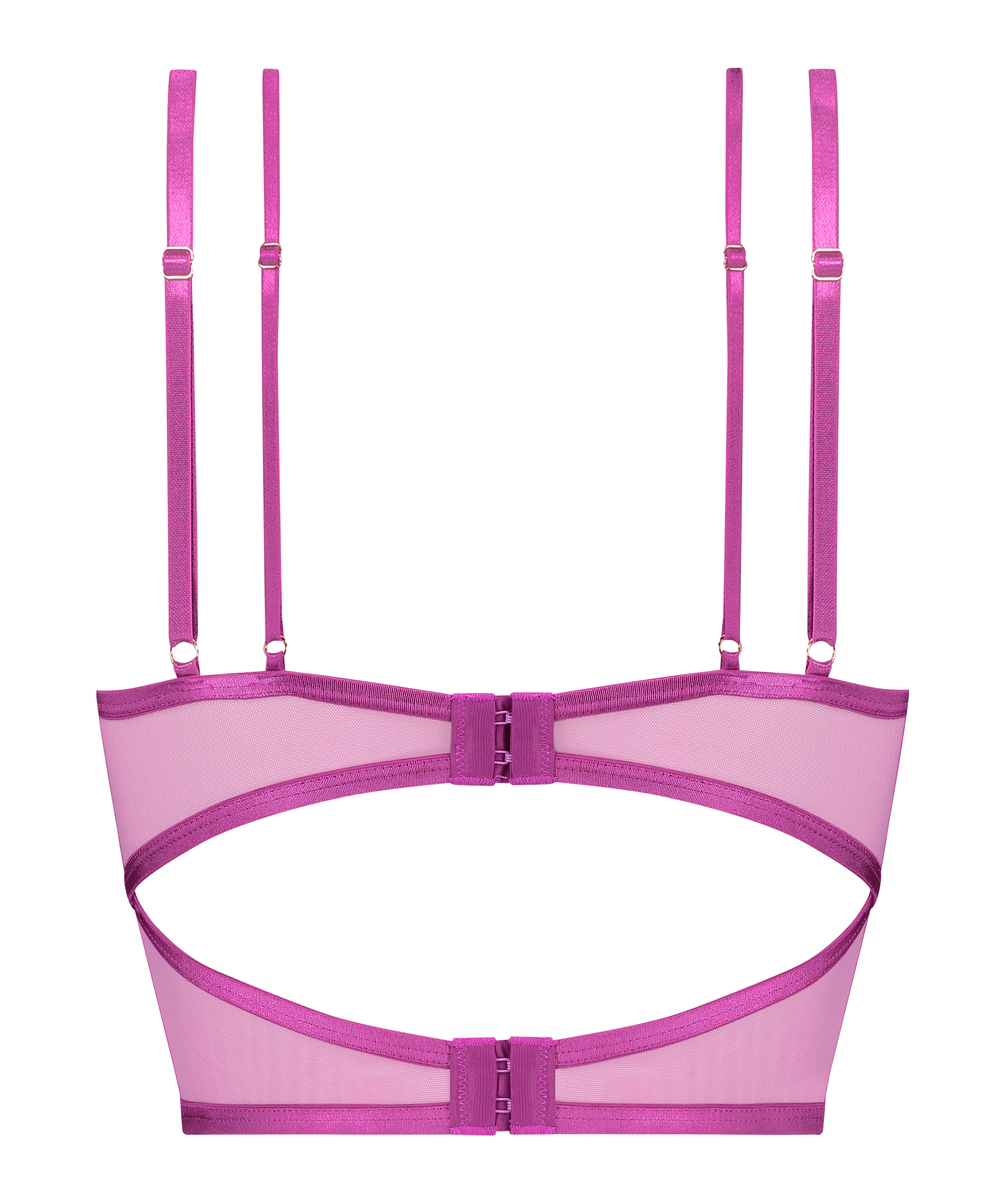 Bustier Constance non rembourré à armature, Violet, main