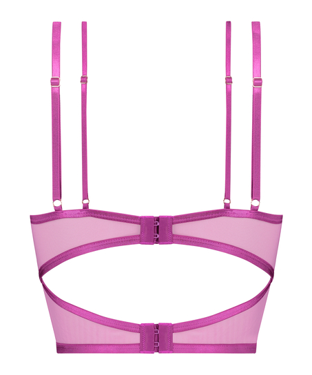 Bustier Constance non rembourré à armature, Violet