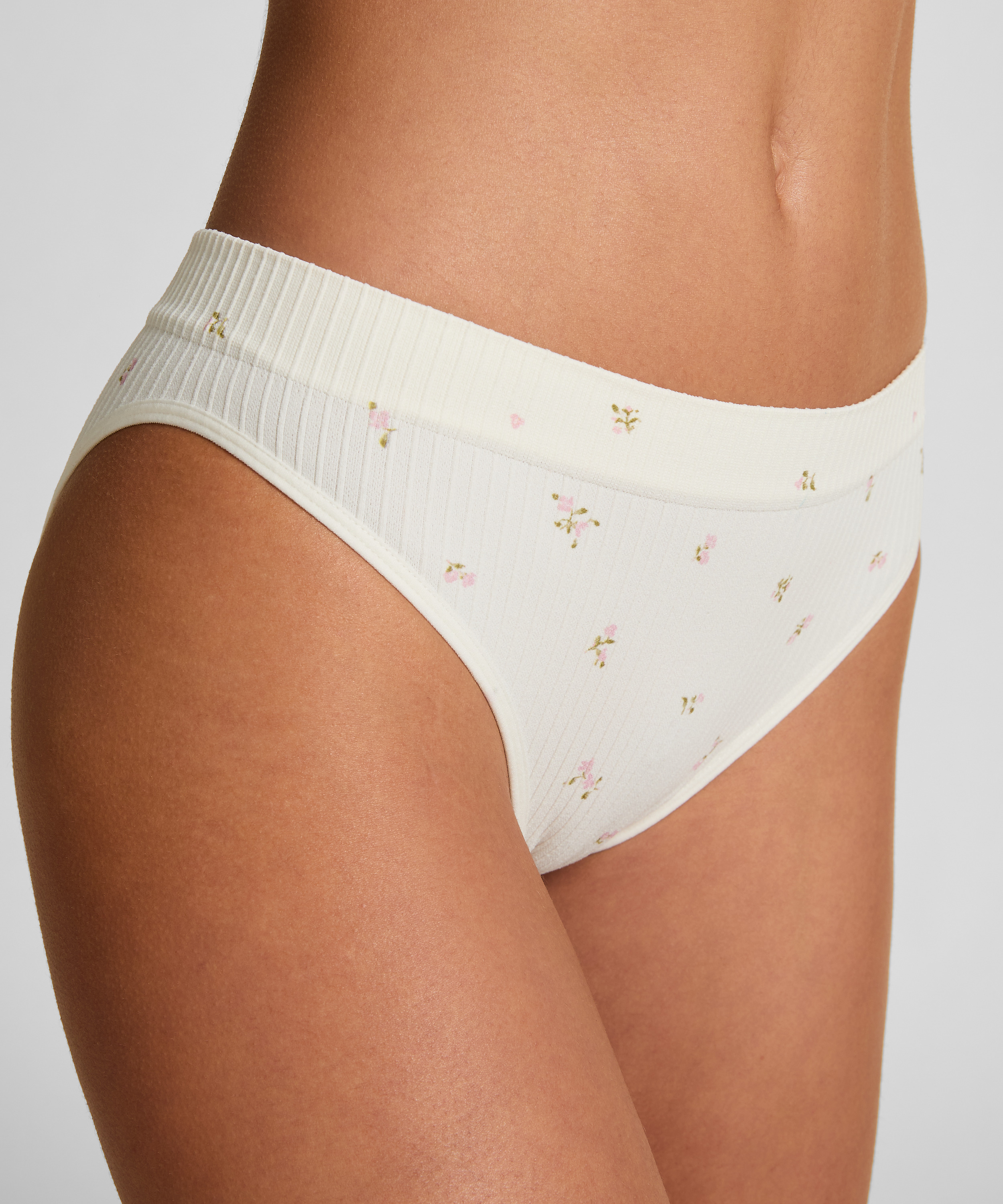 Slip brésilien Dianne, Blanc, main