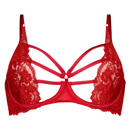 Soutien-gorge à armatures non-préformé Sosha, Rouge