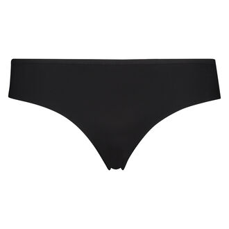Slip br&eacute;silien Invisible Lace Back, Noir
