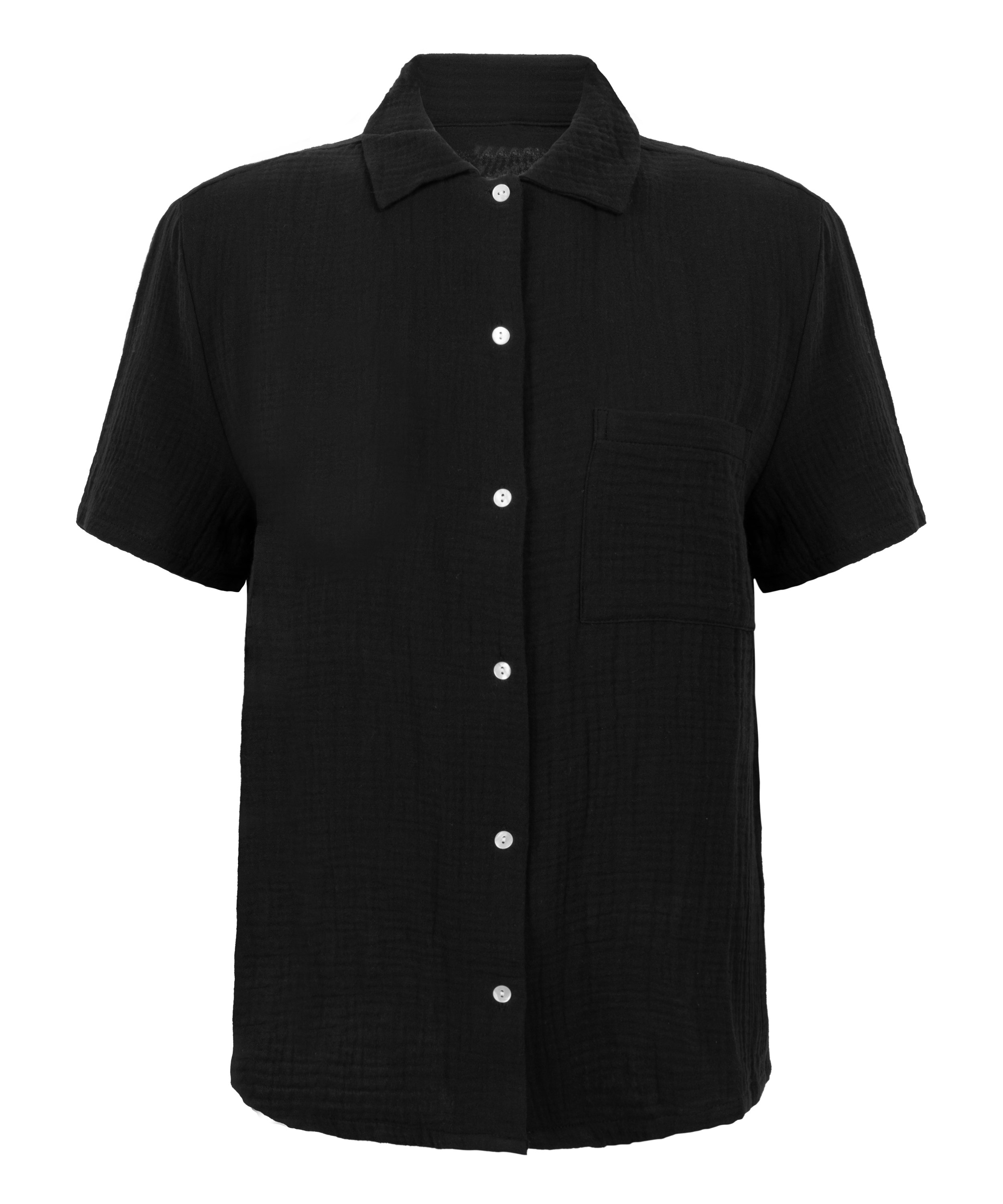 Veste en mousseline, Noir, main