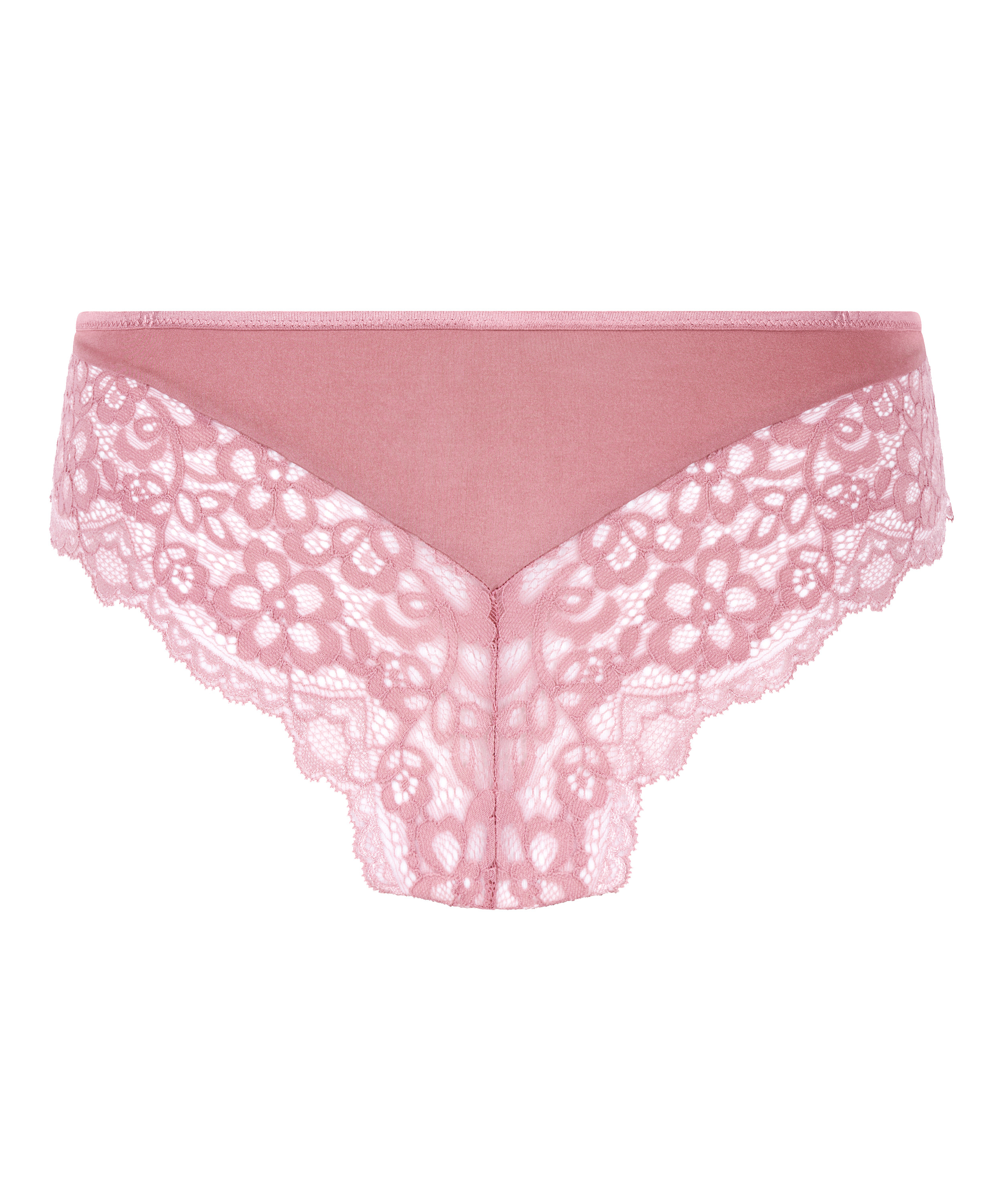 Slip brésilien Marine, Rose, main