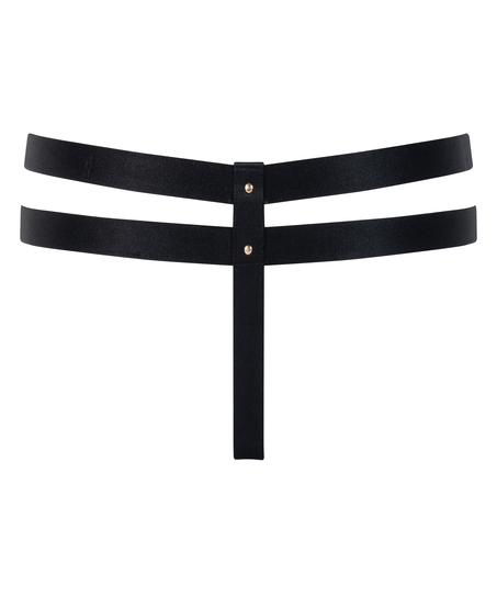 String ouvert à l’entrejambe Athena, Noir