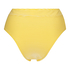 Bas de bikini coquin taille haute Carmel, Jaune