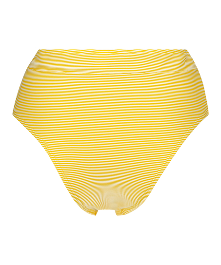 Bas de bikini coquin taille haute Carmel, Jaune