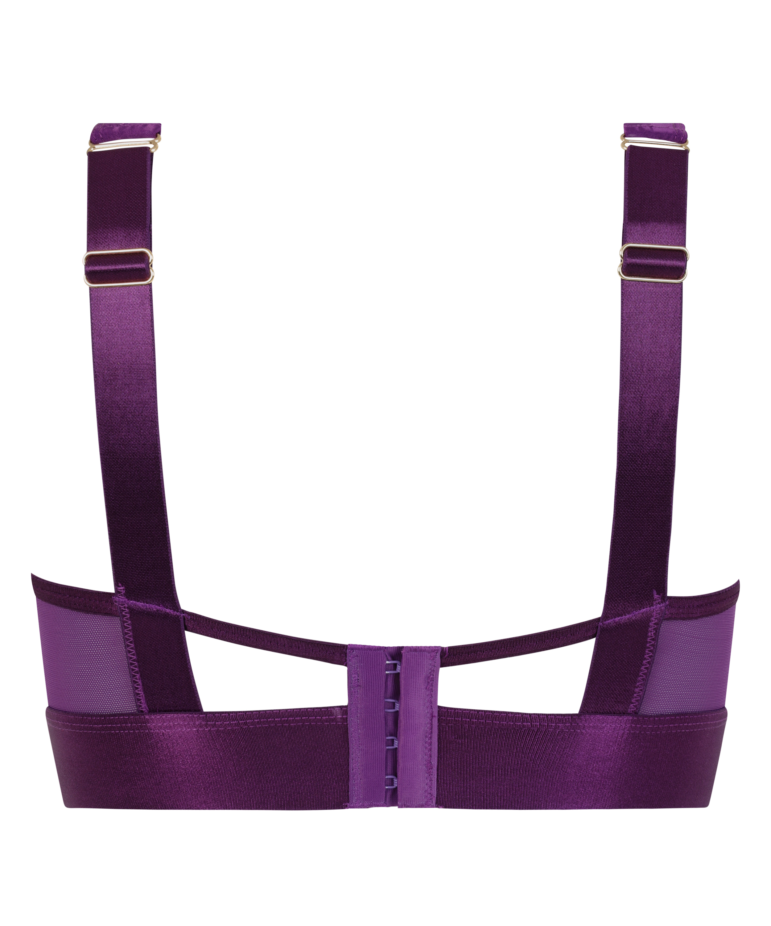 Soutien-gorge à armatures préformé longline Elsa, Violet, main