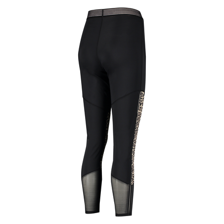Legging de sport taille haute HKMX Léopard, Gris