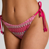 Bas de bikini à jambe haute Cali, Rose