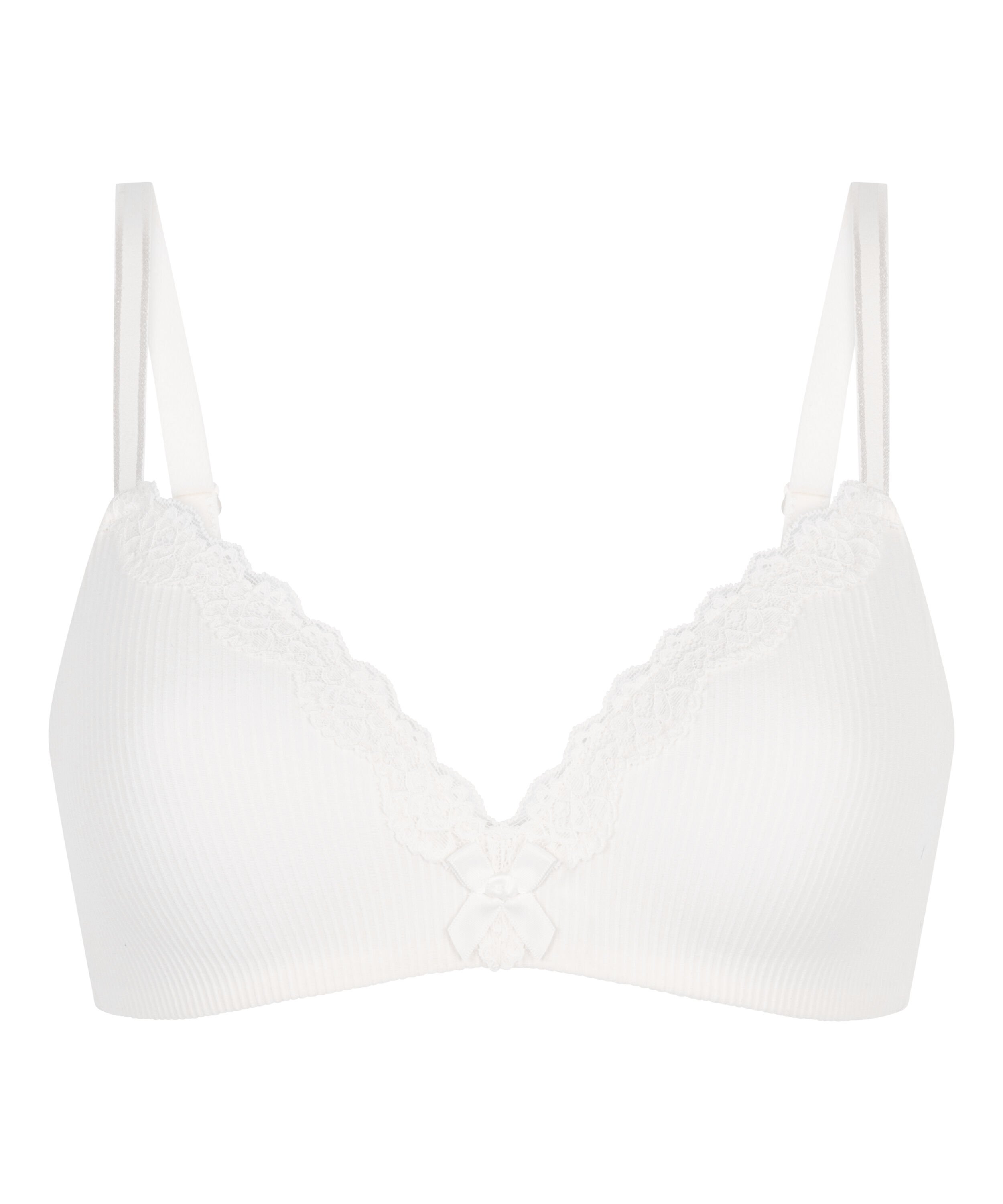 Soutien-gorge sans armatures pr&eacute;form&eacute; Lola, Blanc