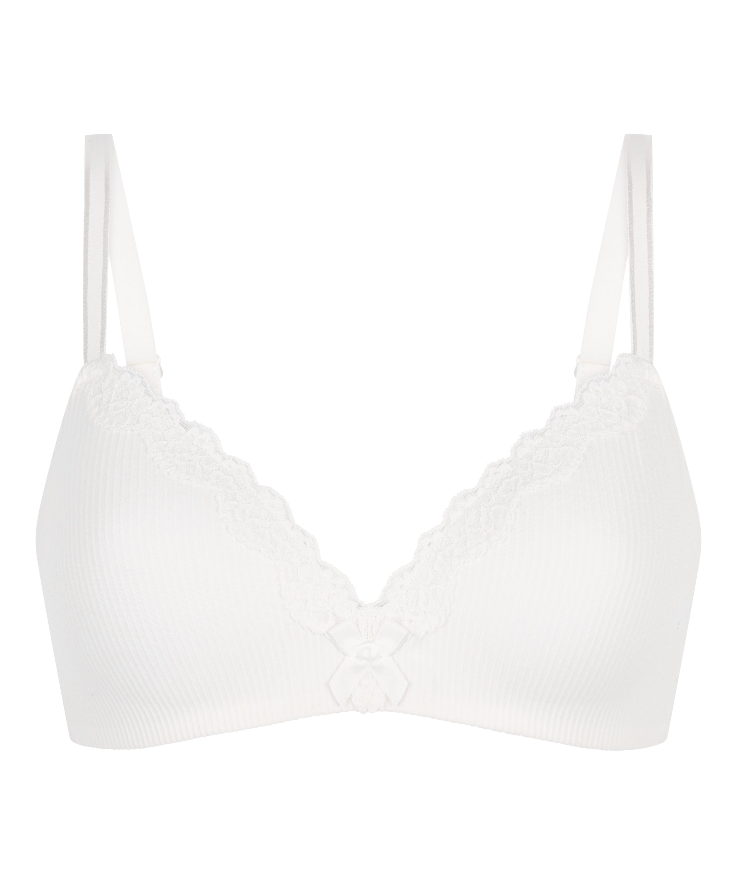 Soutien-gorge sans armatures préformé Lola, Blanc, main