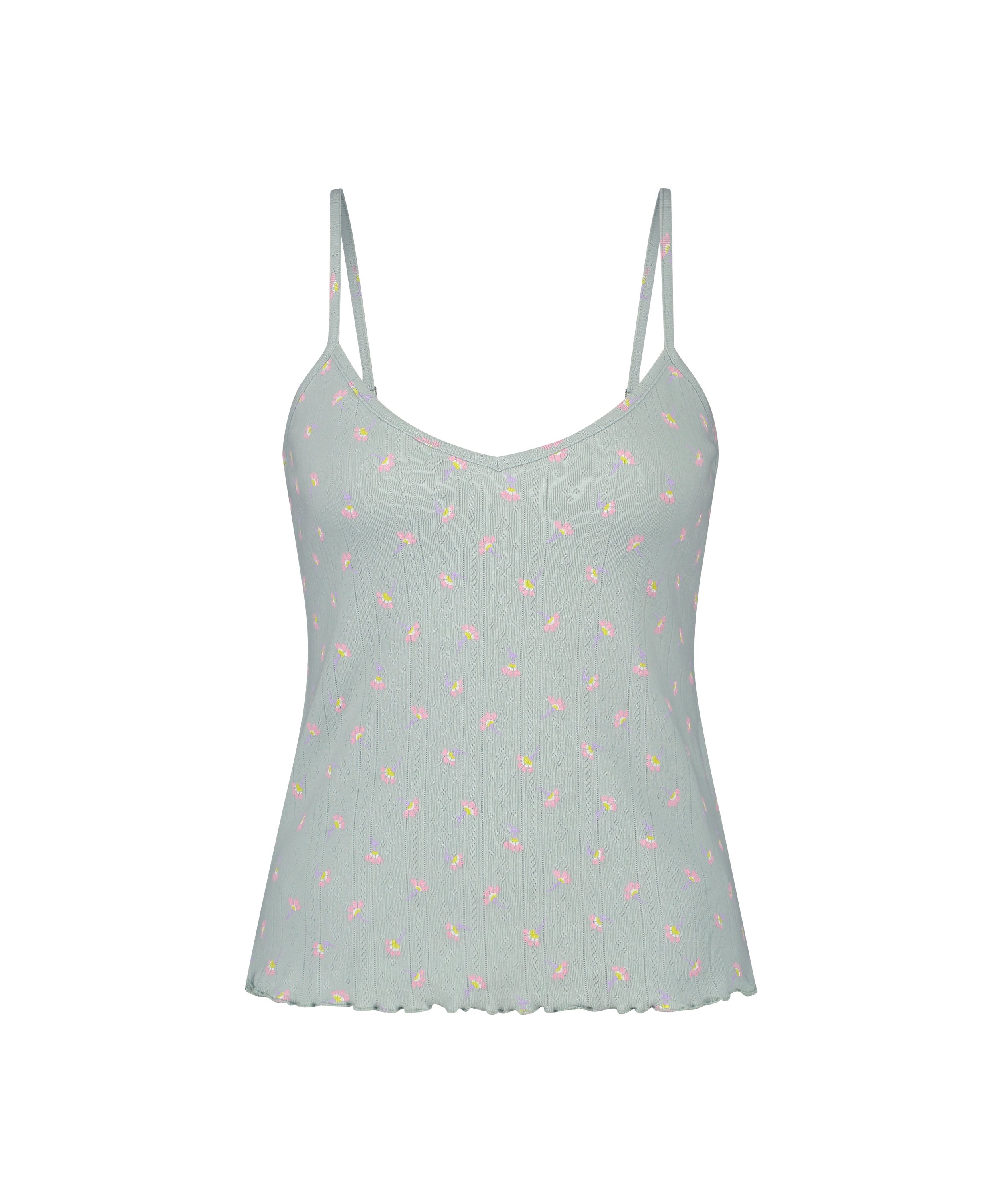 Camisole Coton, Vert, main