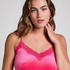 Camisole velours Dentelle, Rose