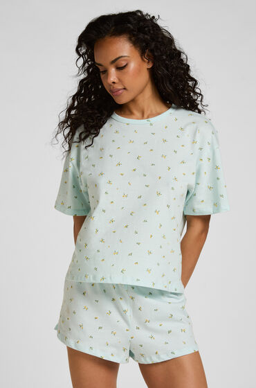 Hunkemöller Pyjama set de coton Vert