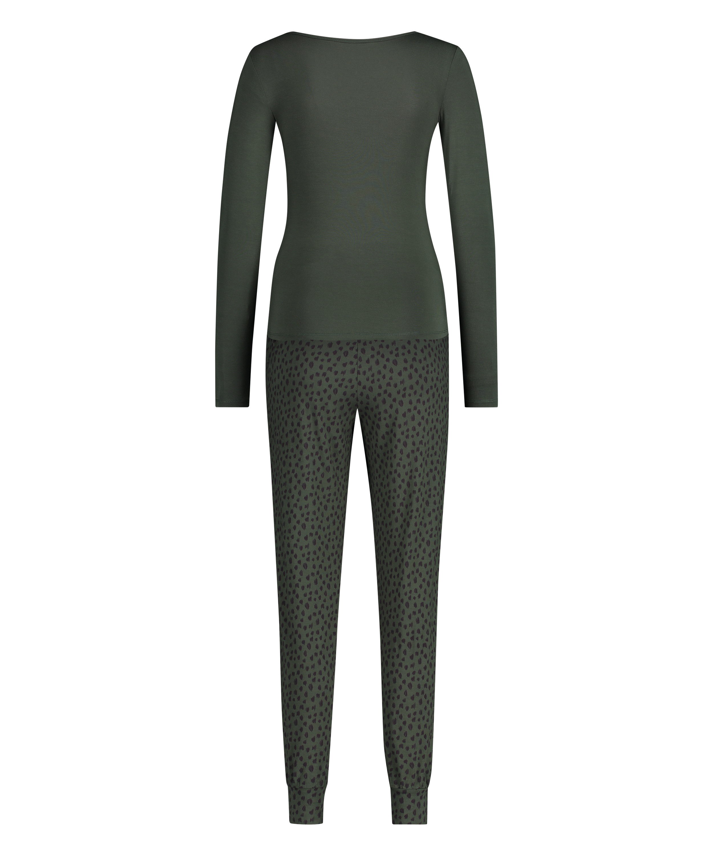 Ensemble pyjama Léopard, Vert, main