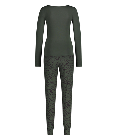 Ensemble pyjama Léopard, Vert