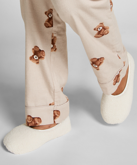 Chaussons Violet, Blanc