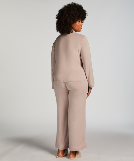 Veste à manches longues en jersey Essential, Beige