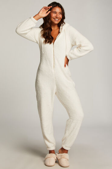 Hunkemöller Combinaison Fleece Blanc