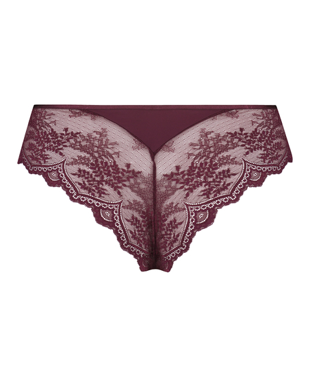 Slip brésilien échancré Heira Curvy, Violet
