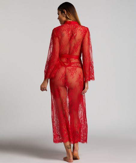 Kimono Allover Lace, Rouge