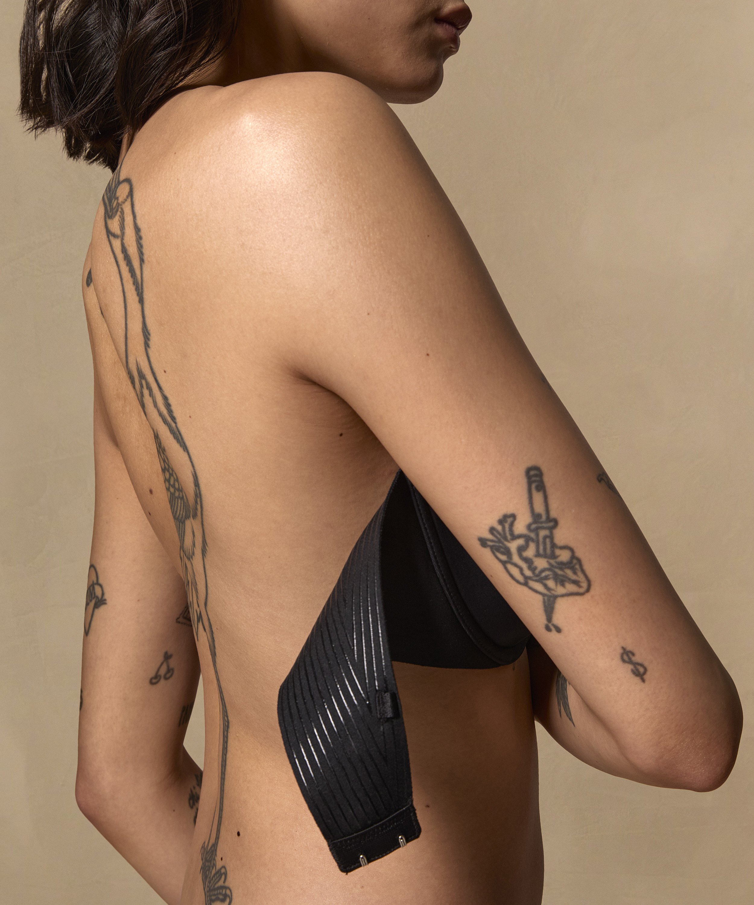 Soutien-gorge à armatures préformé sans bretelles Jane, Noir, main